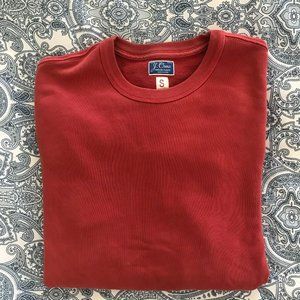 J Crew Light Red Crewneck Sweatshirt